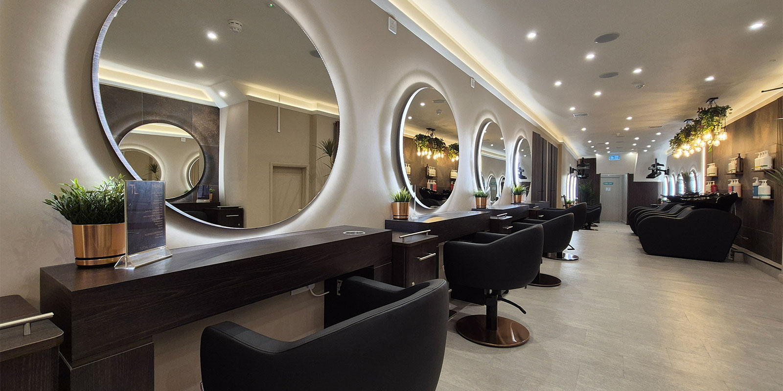 Interior of Total Look Hairdressing Salon in Monmouth.